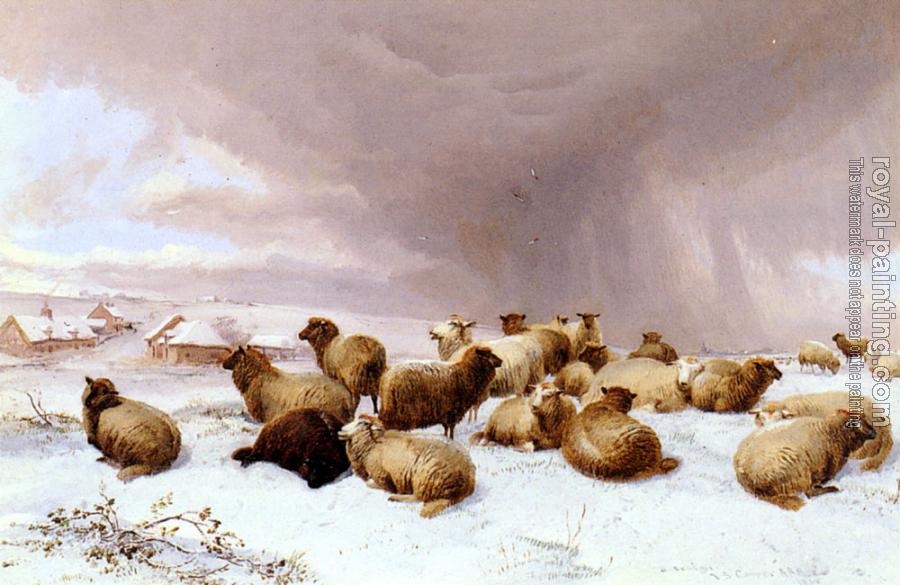 Thomas Sidney Cooper : Sheep In Winter